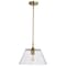 Nuvo Dover 1-Light Medium Pendant - Vintage Brass with Clear Glass 60/7413 - alternate 3